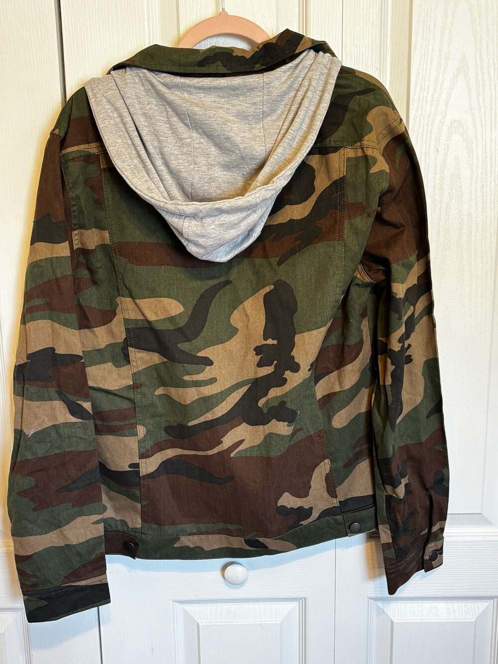 Nomad Camo Hooded Denim Jacket Size L - Picture 5 of 5
